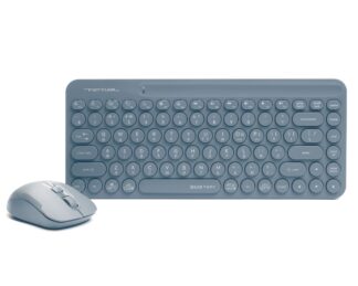 Комплект бездротовий Fstyler клавіатура+миша, блакитний, USB A4Tech