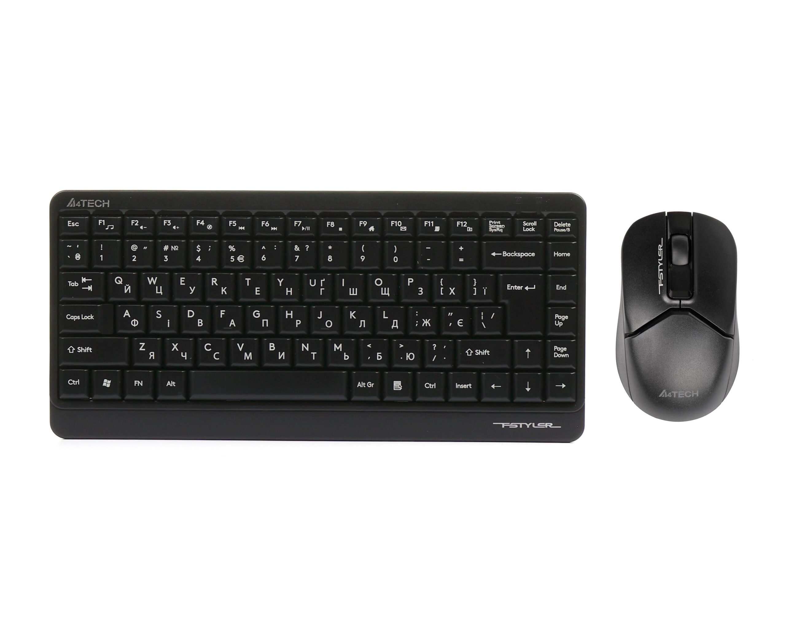 Комплект бездротовий Fstyler клавіатура+миша, чорний, USB A4Tech