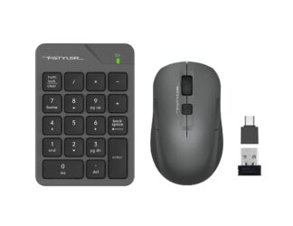 Комплект бездротовий Fstyler клавіатура цифрова+миша, сірий A4Tech