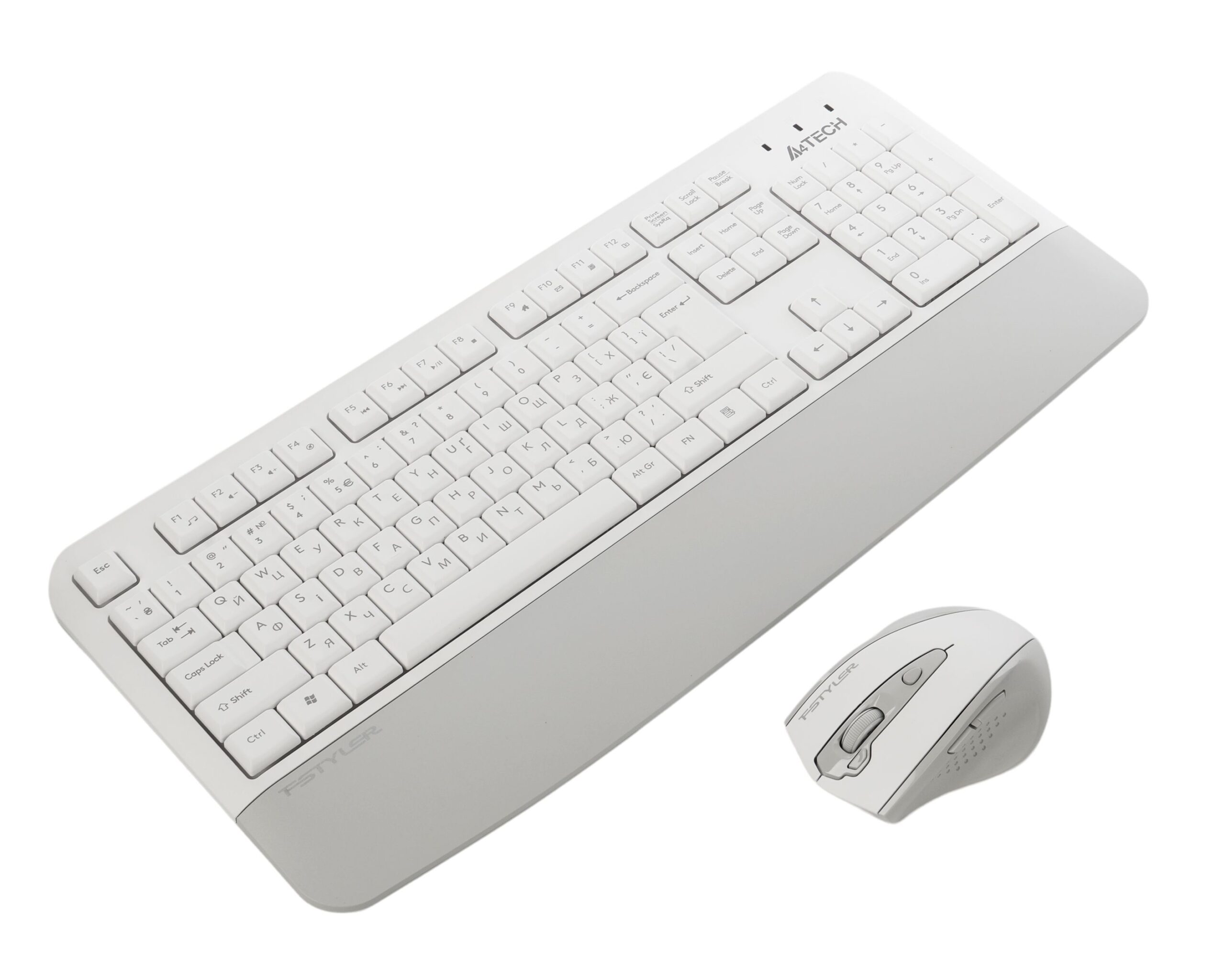 Комплект бездротовий Fstyler клавіатура+миша безшумна, USB A4Tech — фото 4