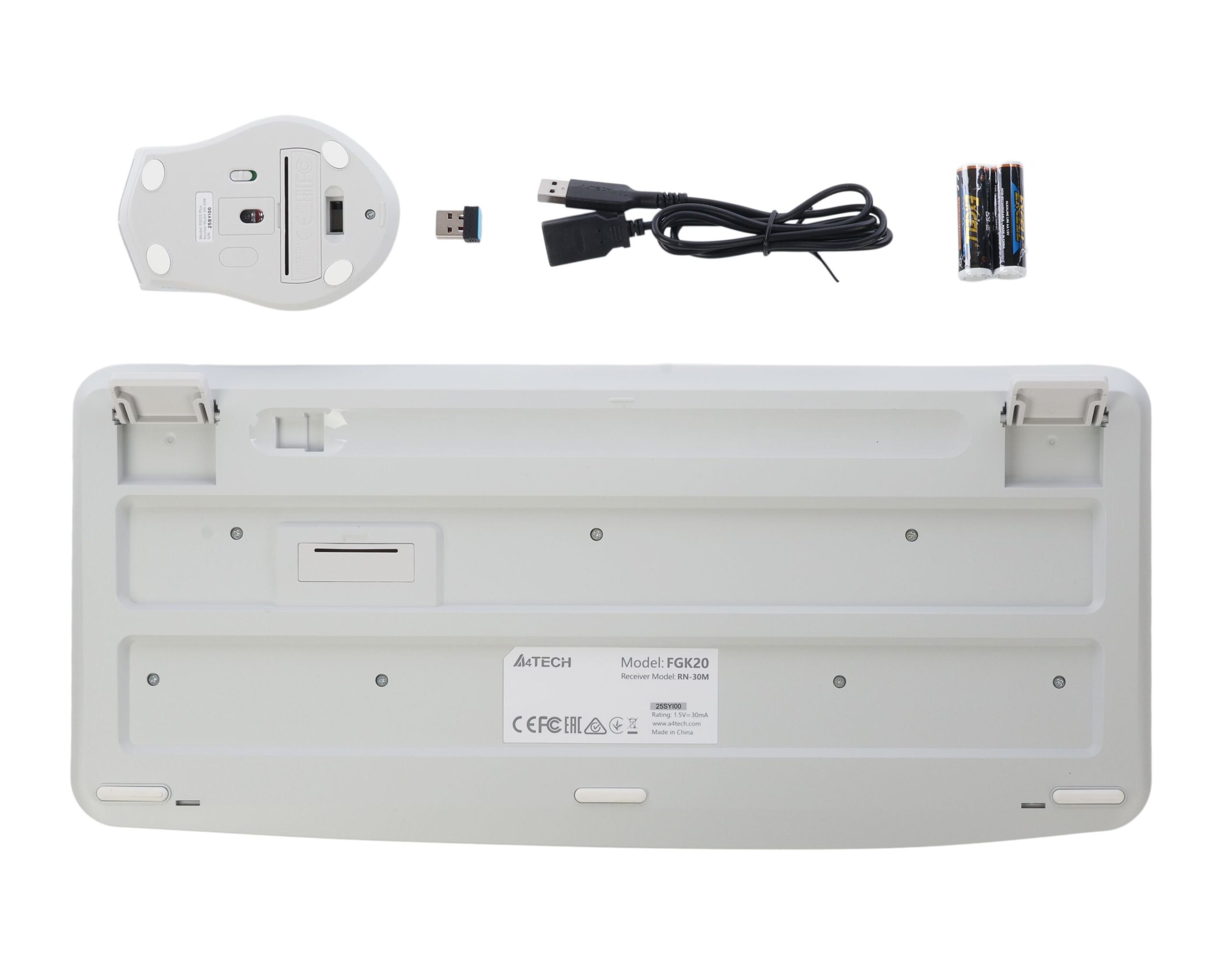 Комплект бездротовий Fstyler клавіатура+миша безшумна, USB A4Tech — фото 7