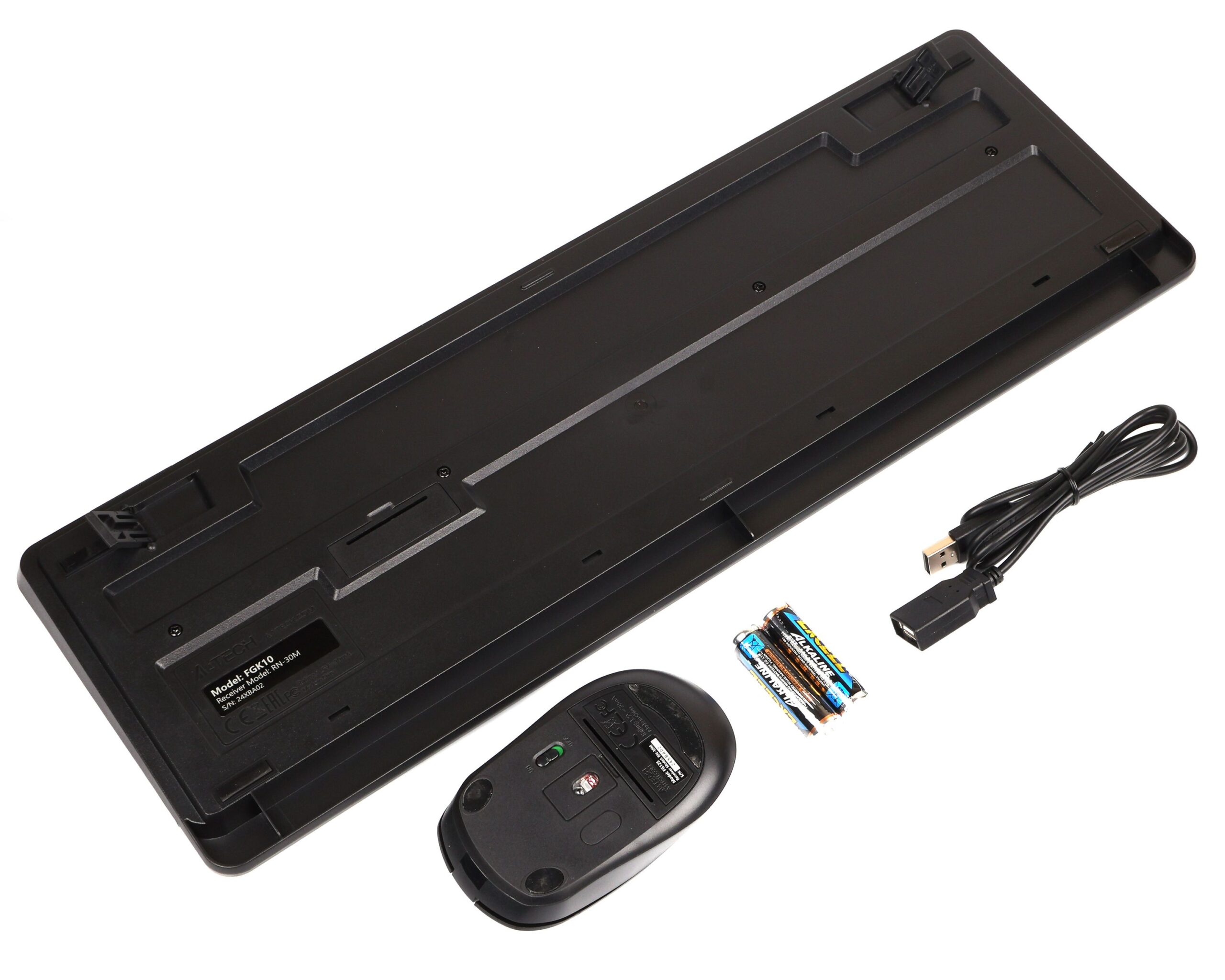 Комплект бездротовий Fstyler клавіатура+миша, чорний, USB A4Tech — фото 4