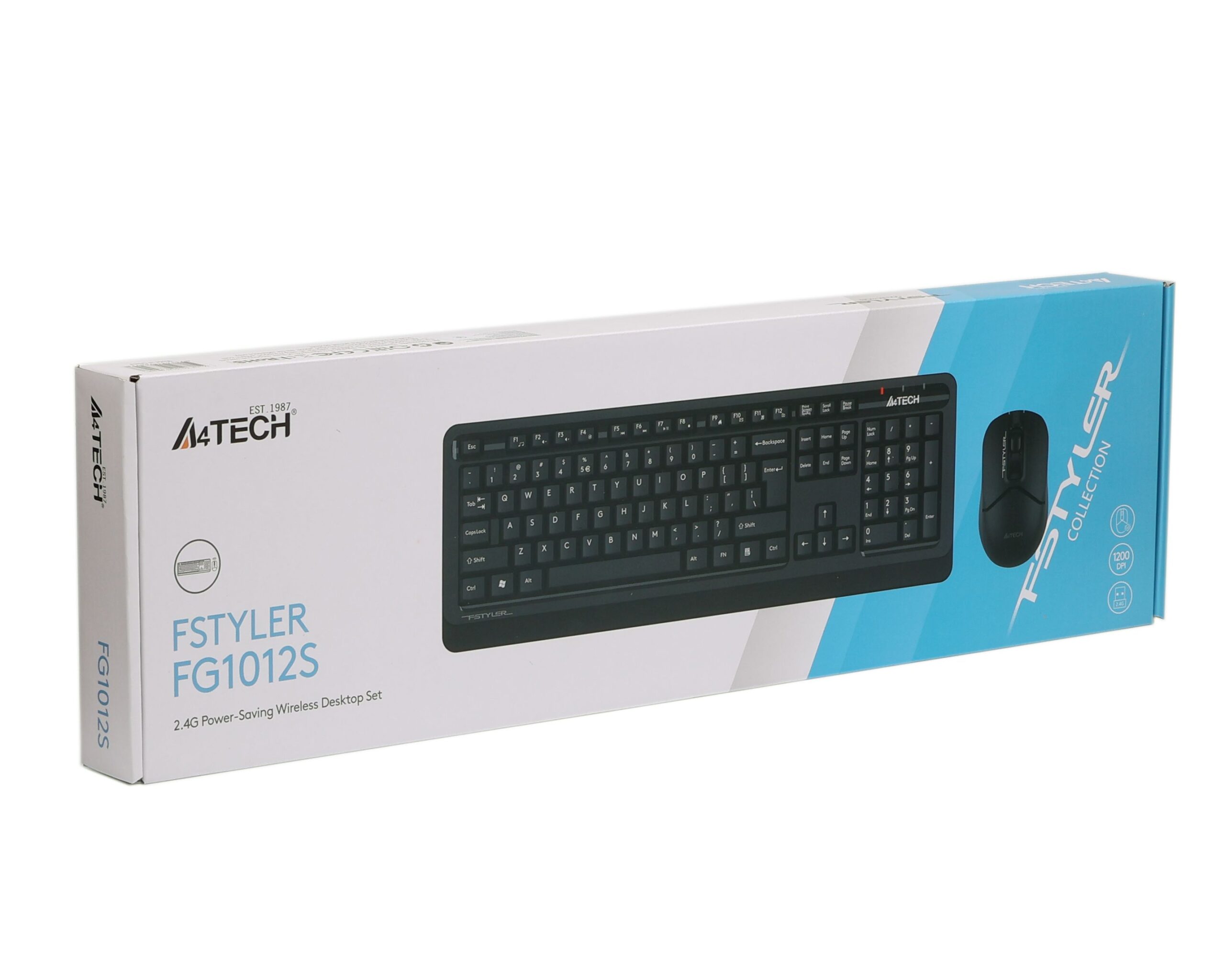 Комплект бездротовий Fstyler клавіатура+миша, чорний, USB A4Tech — фото 6