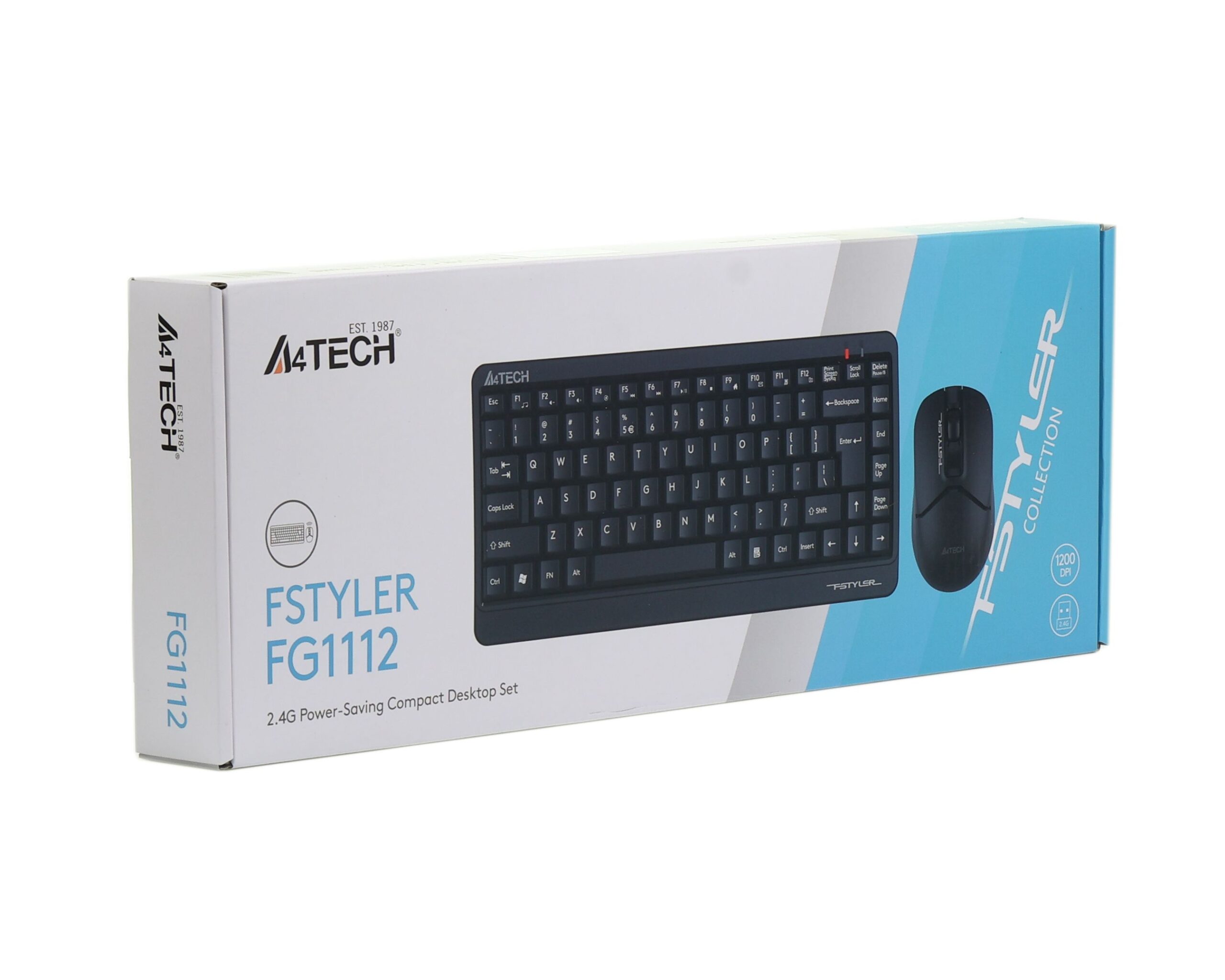 Комплект бездротовий Fstyler клавіатура+миша, чорний, USB A4Tech — фото 9