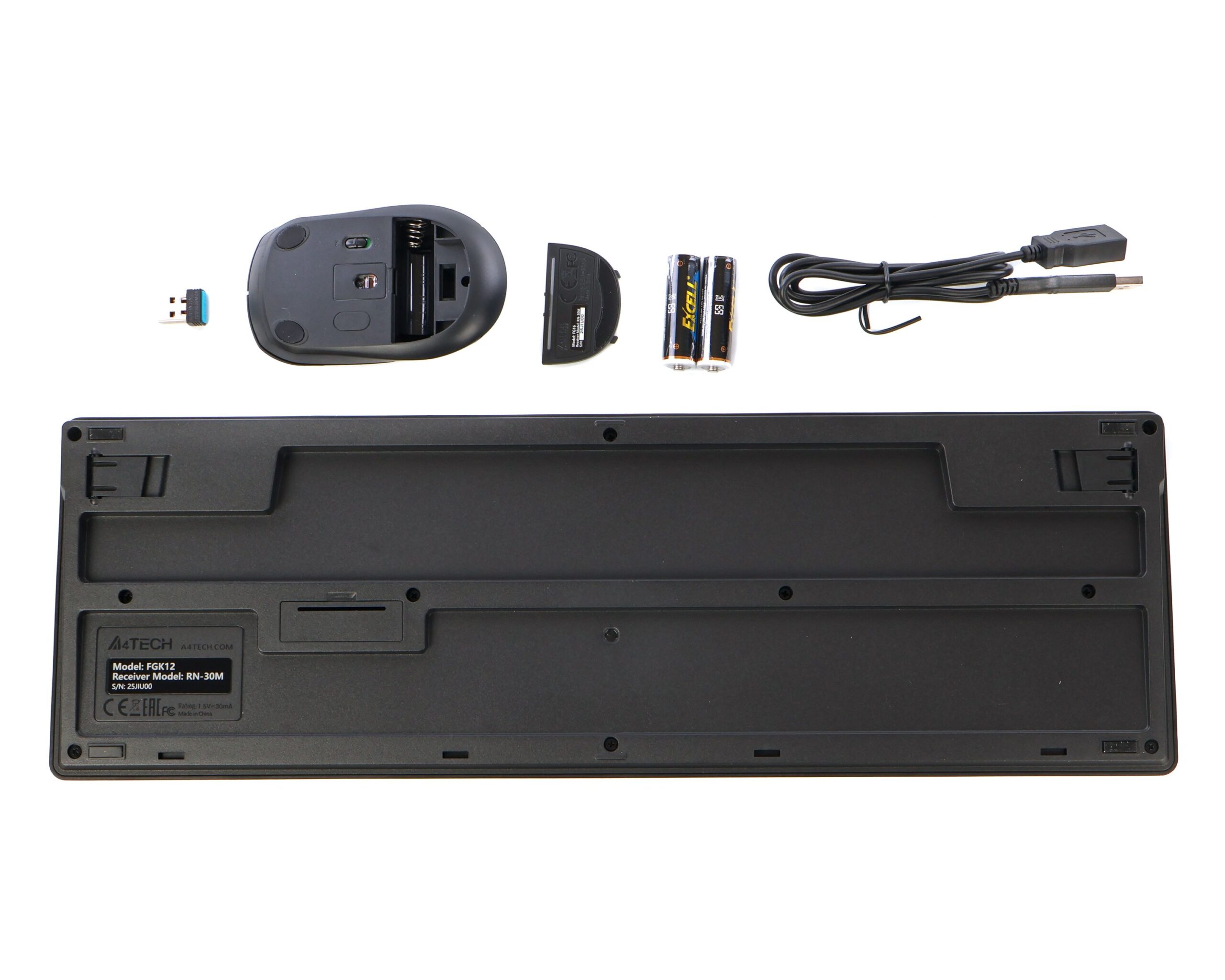 Комплект бездротовий Fstyler клавіатура+миша, USB A4Tech FG1200 чорний — фото 4