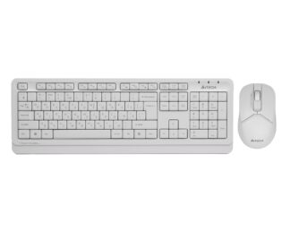 Комплект бездротової Fstyler клавіатура+миша, білий, USB A4Tech FG1012