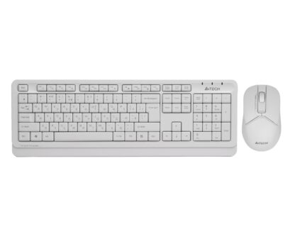 Комплект бездротової Fstyler клавіатура+миша, білий, USB A4Tech FG1012