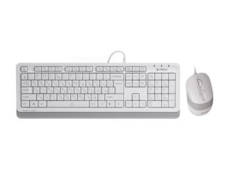 Комплект дротовий Fstyler клавіатура+миша, білий, USB A4Tech F1010