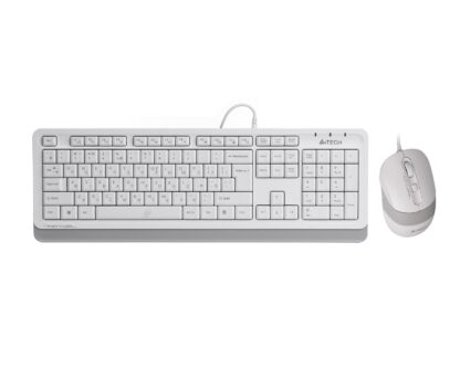 Комплект дротовий Fstyler клавіатура+миша, білий, USB A4Tech F1010