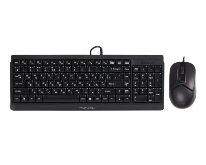 Комплект дротовий Fstyler клавіатура+миша, чорний, USB A4Tech F1512
