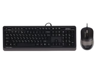 Комплект дротовий Fstyler клавіатура+миша, чорно-сірий, USB A4Tech