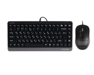 Комплект дротовий Fstyler клавиатура+мышь, чорно-серый, USB A4Tech, 1 набір