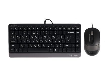 Комплект дротовий Fstyler клавіатура+миша, чорно-сірий, USB A4Tech (F1110)