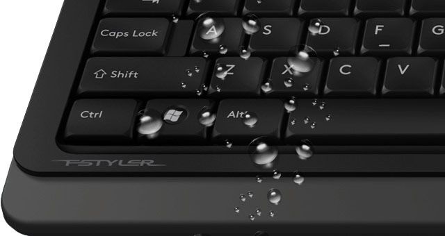 Комплект дротовий Fstyler клавіатура+миша, білий, USB A4Tech F1010 — фото 8