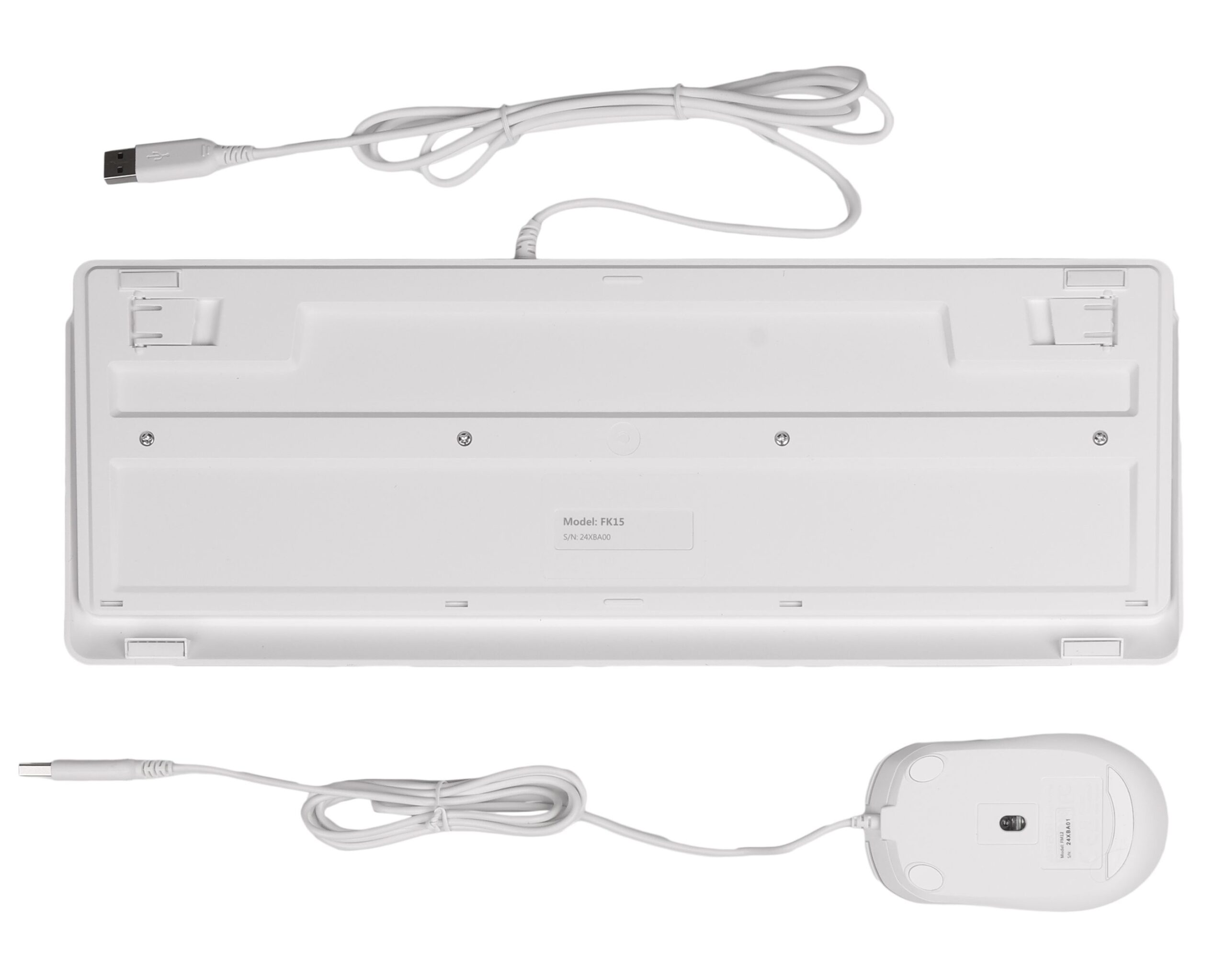 Комплект дротовий Fstyler клавіатура+миша, білий, USB A4Tech F1512 — фото 6