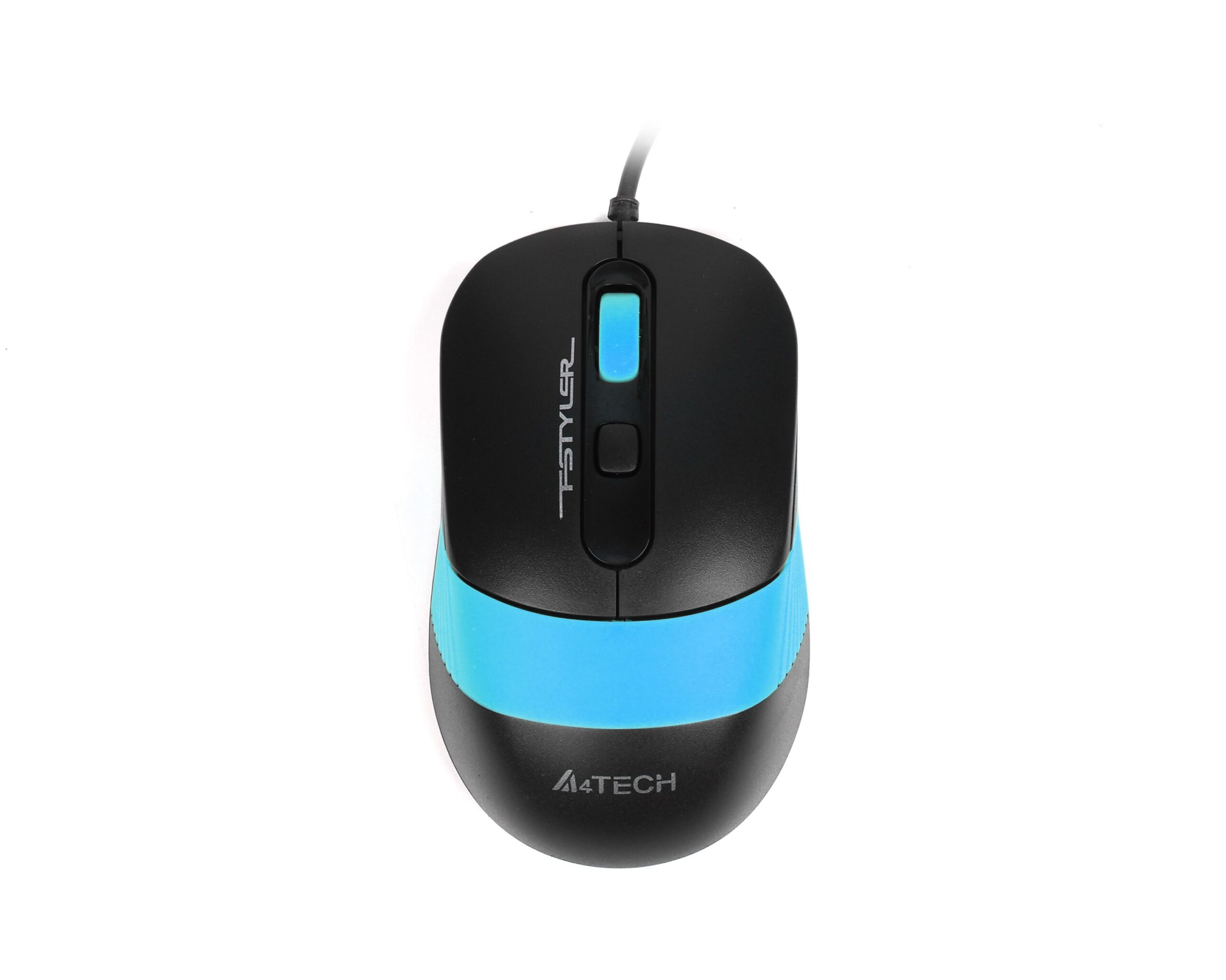 Комплект дротовий Fstyler клавіатура+миша, чорно-синій, USB A4Tech — фото 5