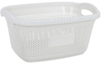 Корзина для белья Violet House 1003 Виолетта White б/кр. 28 л
