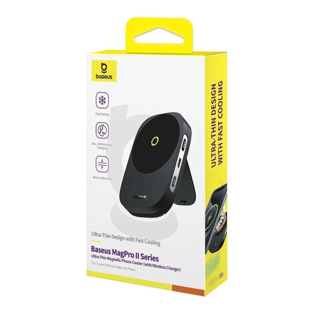 Кулер для мобільного Baseus MagPro II Series Ultra-Thin Magnetic Phone Cooler (Basic Edition) Cosmic Black — фото 3