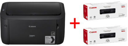 Лазерний принтер CANON i-Sensys LBP6030B + 2 картриджа CANON 725