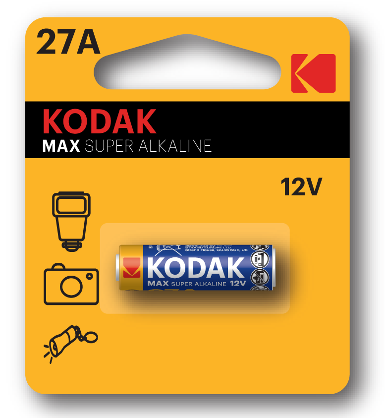Лужний елемент живлення KODAK MAX K 27 A (12 В)