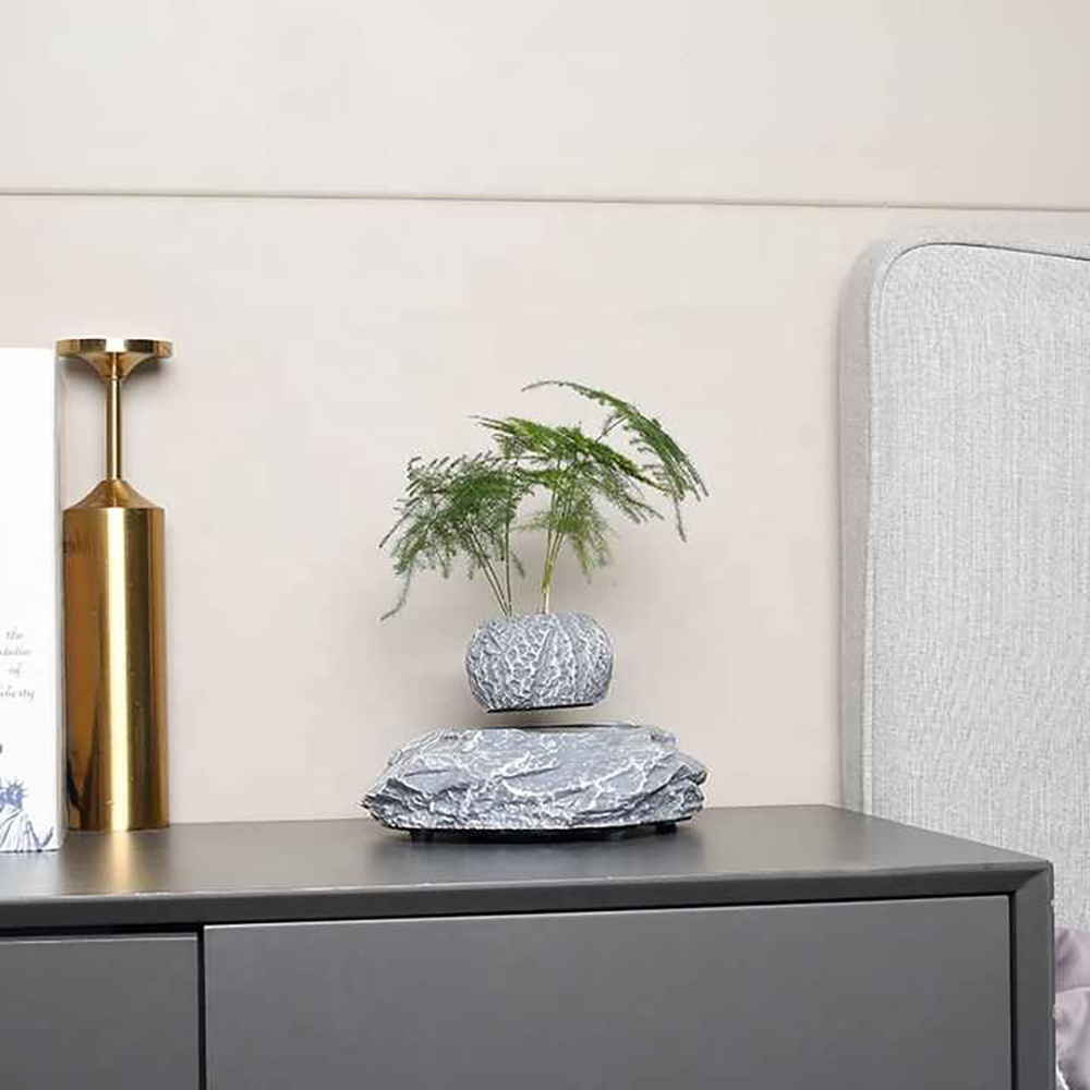 Магнітний левітуючий горщик для рослин Hcnt M5B-P Grey — фото 4