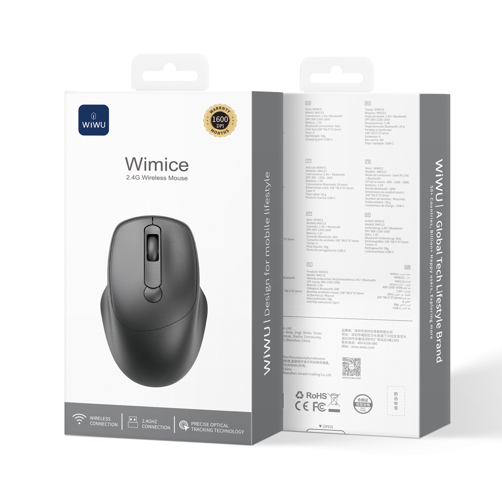Маніпулятор миша бездротова Wiwu 2.4G Wireless Mouse WM113 — фото 3