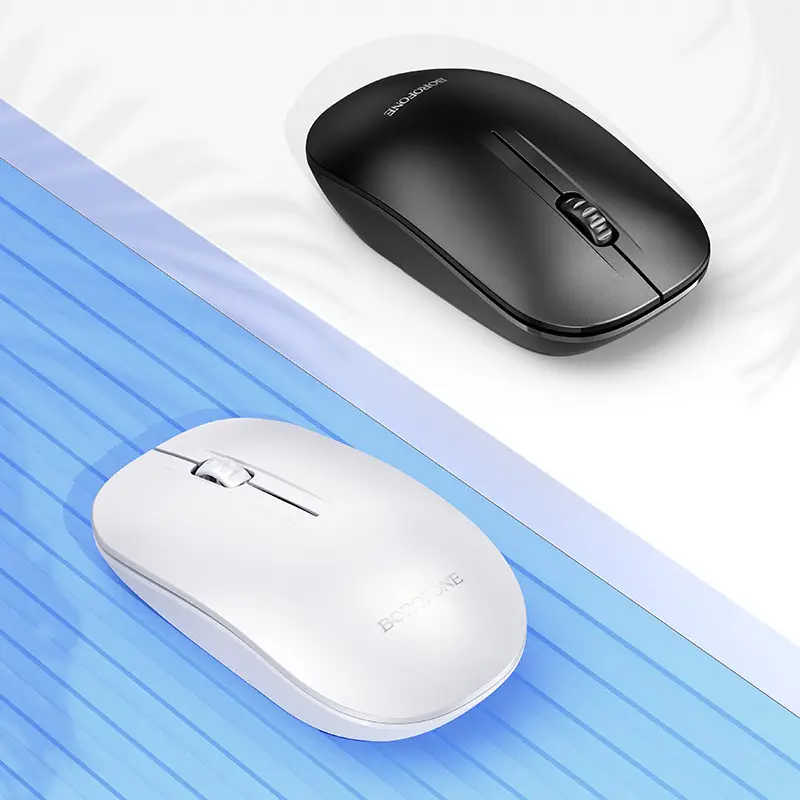 Маніпулятор миша BOROFONE BG14 Planet 2.4G business wireless mouse Black — фото 8