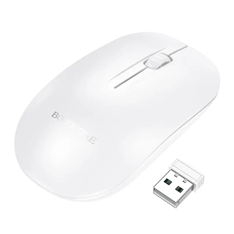 Маніпулятор миша BOROFONE BG14 Planet 2.4G business wireless mouse White — фото 4