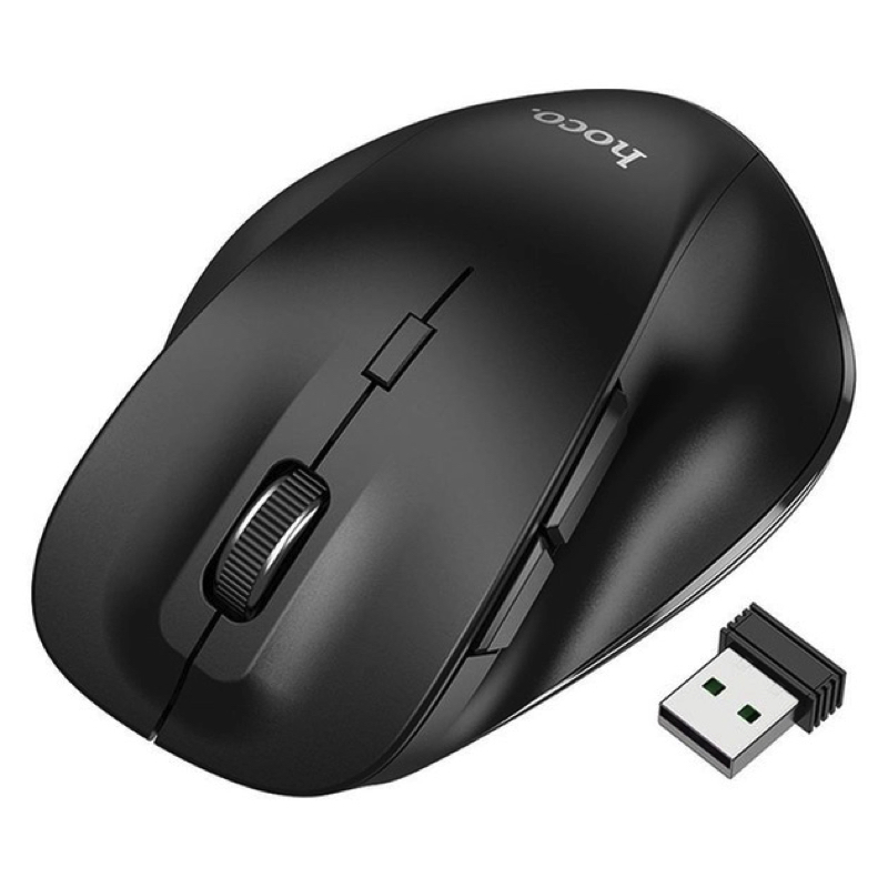 Маніпулятор миша HOCO GM24 Mystic six-button dual-mode business wireless mouse Black — фото 6