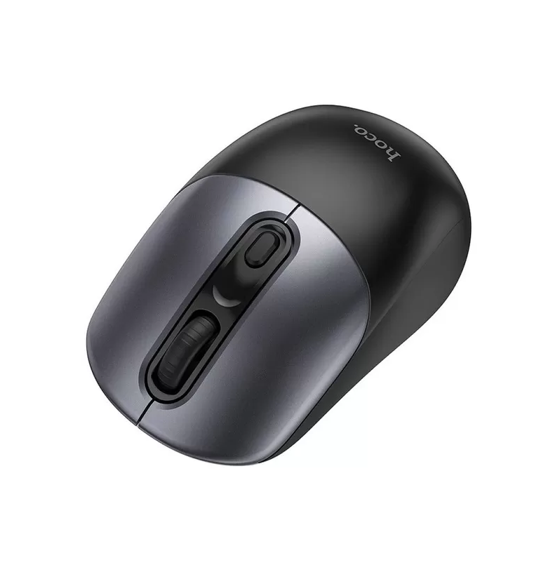 Маніпулятор миша Hoco GM28 business wireless mouse Black Metal Gray — фото 4