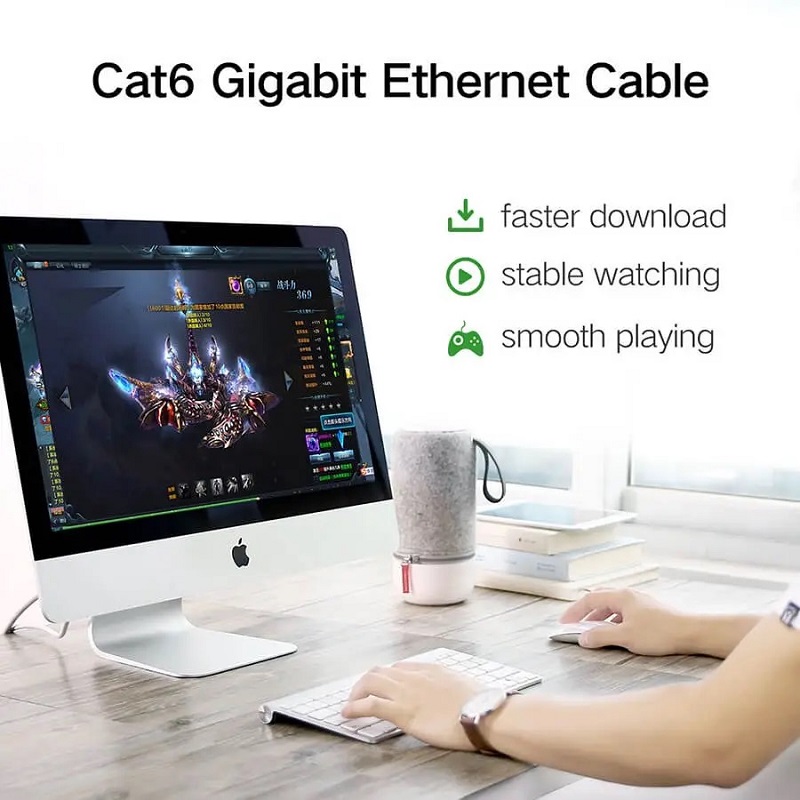 Мережевий кабель UGREEN NW102 Cat 6 для швидкісного інтернету — фото 5