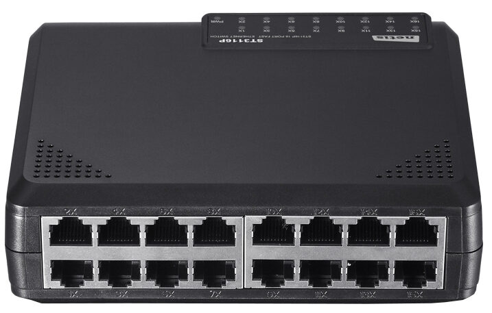 Мережевий комутатор NETIS ST3116P 16 портів Fast Ethernet