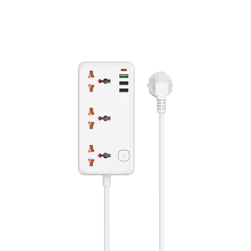 Мережевий подовжувач WIWU 30W Cube з трьома розетками та USB