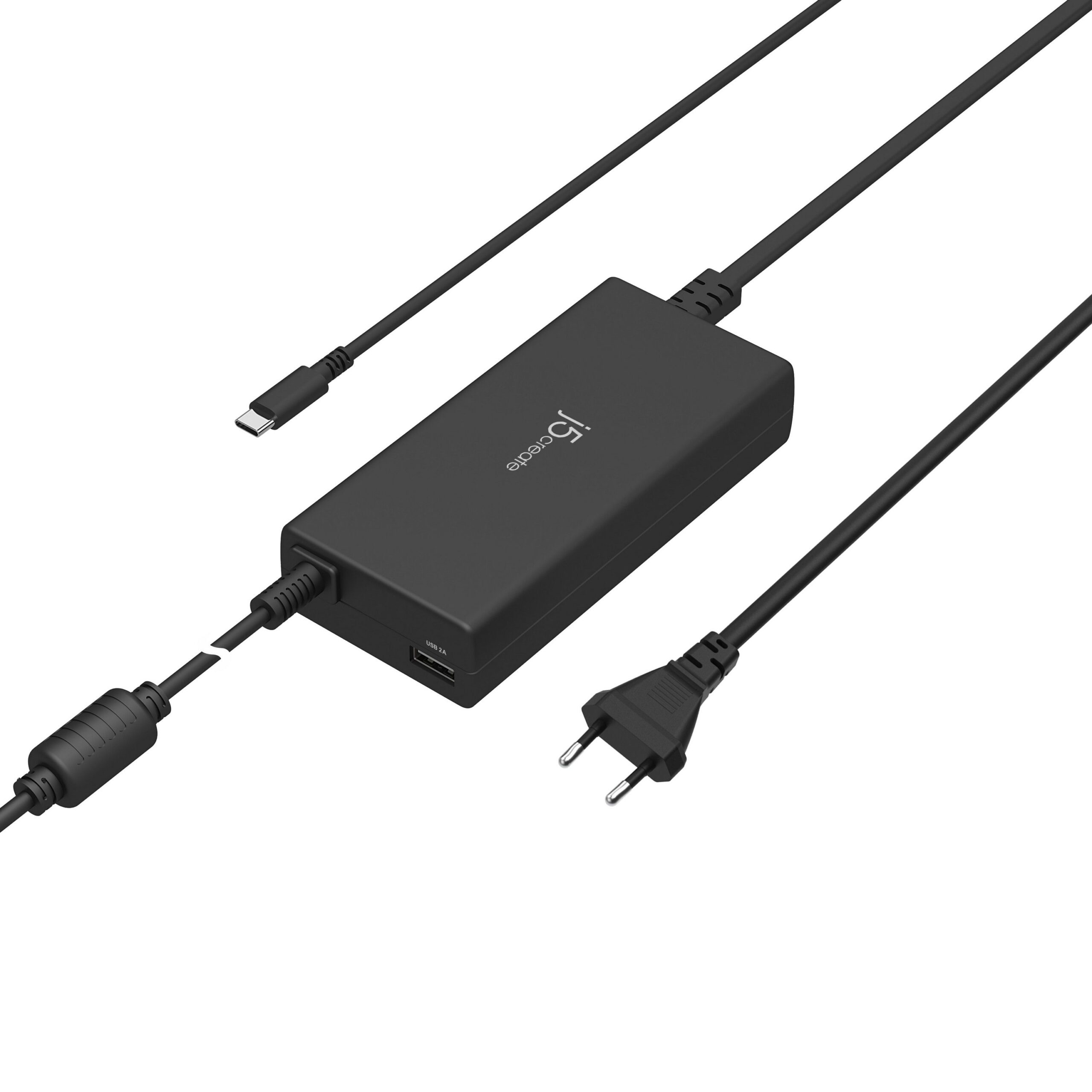 Мережевий зарядний пристрій, 1 USB-A / 1 USB-C, 100 Вт,/PD J5create — фото 2