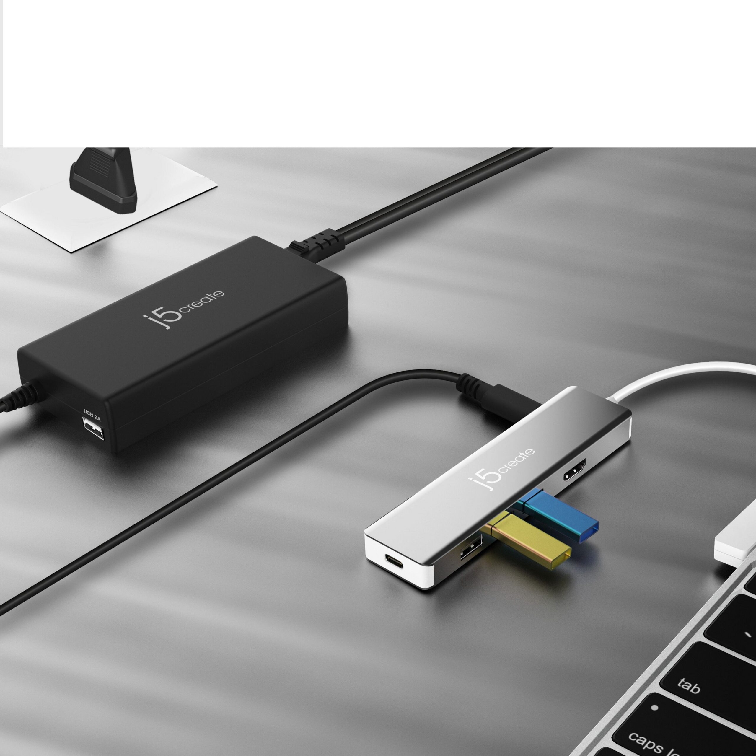 Мережевий зарядний пристрій, 1 USB-A / 1 USB-C, 100 Вт,/PD J5create — фото 6