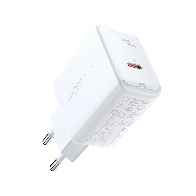 Мережевий зарядний пристрій Acefast A1 PD20W USB Type-C