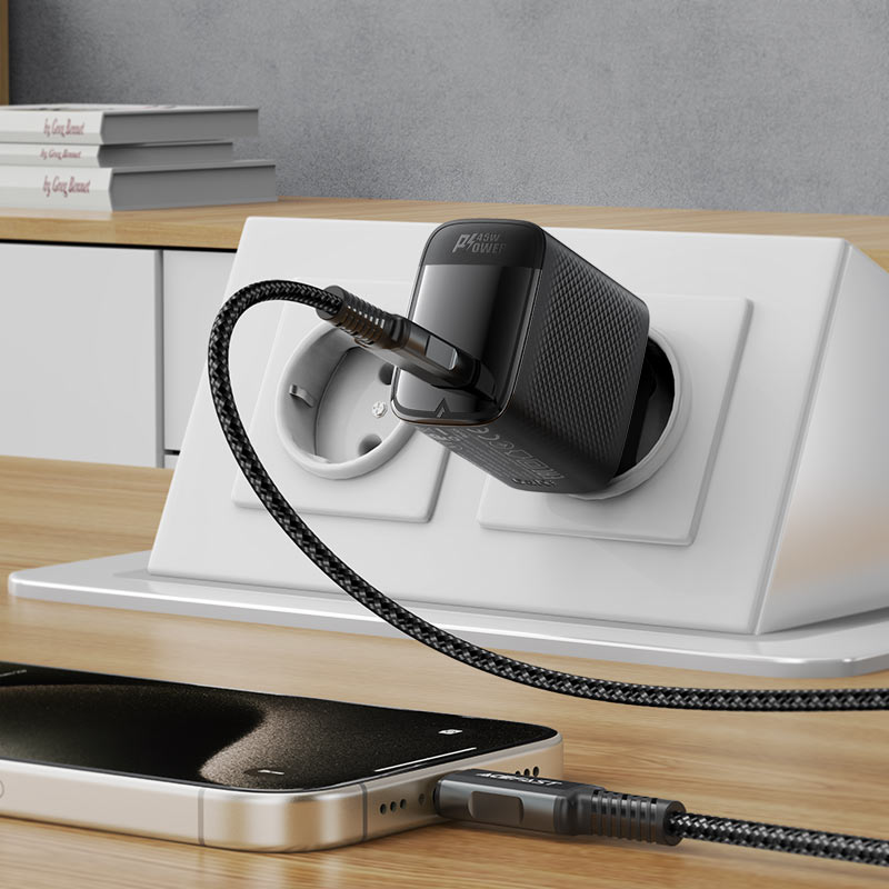 Мережевий зарядний пристрій ACEFAST A112 PD45W USB-C — фото 7