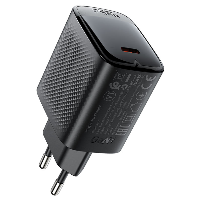 Мережевий зарядний пристрій ACEFAST A112 PD45W USB-C