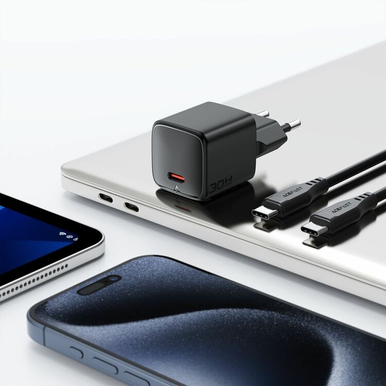 Мережевий зарядний пристрій ACEFAST A117 PD20W mini GaN — фото 8