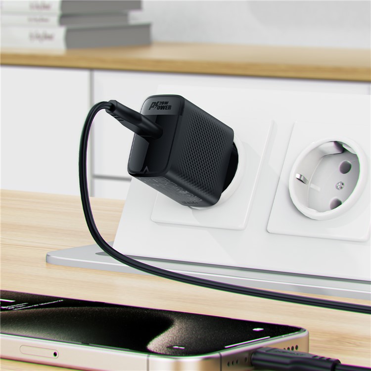 Мережевий зарядний пристрій ACEFAST A82 PD 20 Вт для USB Type-C — фото 6