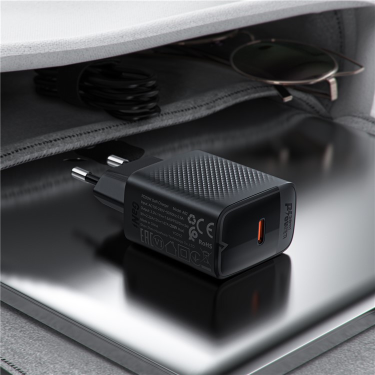 Мережевий зарядний пристрій ACEFAST A82 PD 20 Вт для USB Type-C — фото 7