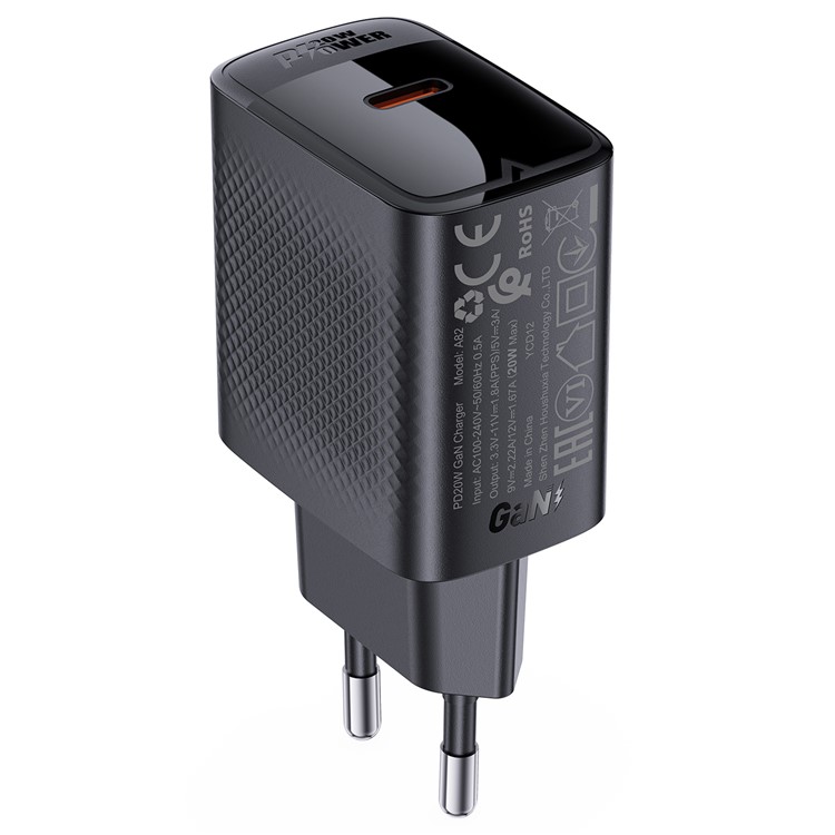 Мережевий зарядний пристрій ACEFAST A82 PD 20 Вт для USB Type-C