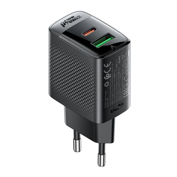 Мережевий зарядний пристрій ACEFAST A98 PD30W GaN