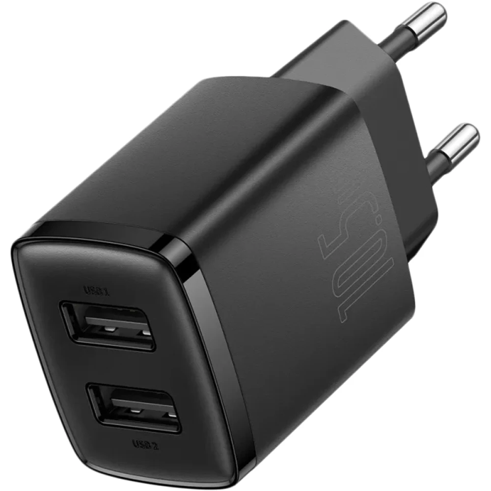 Мережевий зарядний пристрій Baseus Compact Charger 2U 10.5W EU Black — фото 5