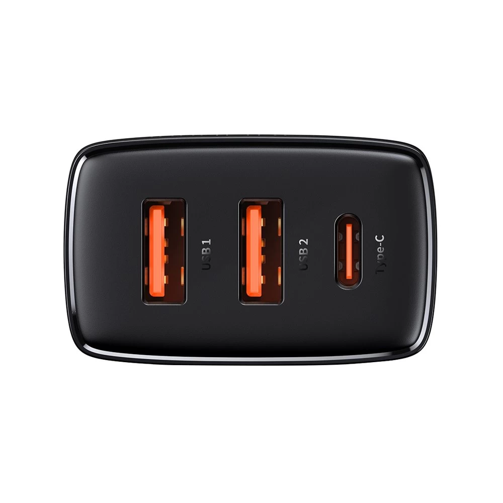 Мережевий зарядний пристрій Baseus Compact Quick Charger 2U+C 30W EU Black — фото 5