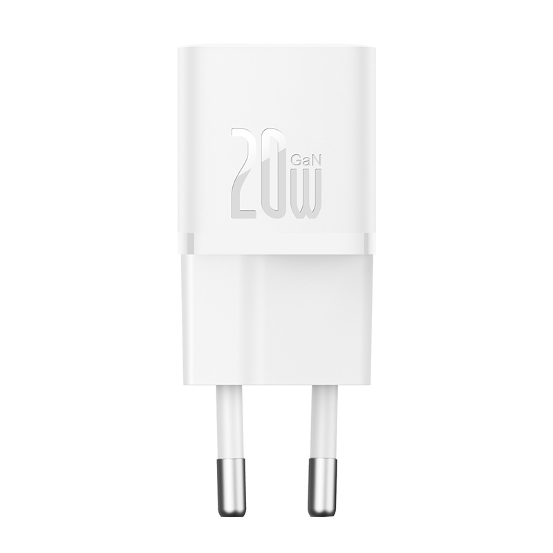Мережевий зарядний пристрій Baseus GaN5 Fast Charger(mini) 1C 20W EU White — фото 4