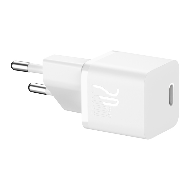 Мережевий зарядний пристрій Baseus GaN5 Fast Charger(mini) 1C 20W EU White — фото 5