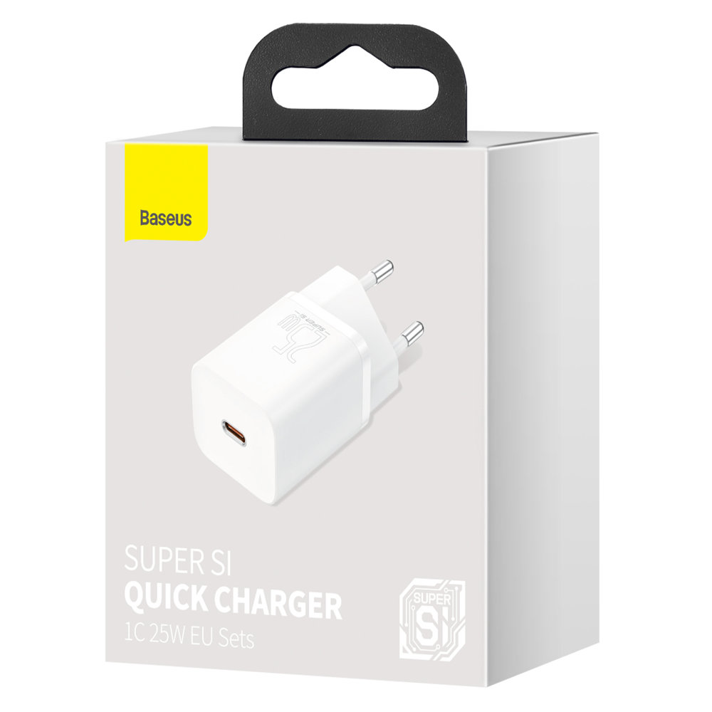 Мережевий зарядний пристрій Baseus Super Si Quick Charger 1C 25W EU White — фото 3
