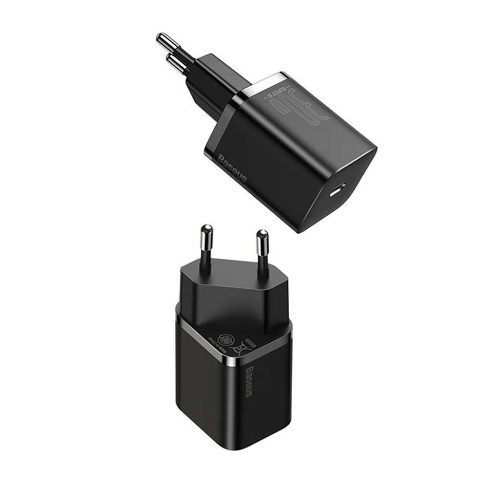 Мережевий зарядний пристрій Baseus Super Si quick charger IC 30W EU Black — фото 6