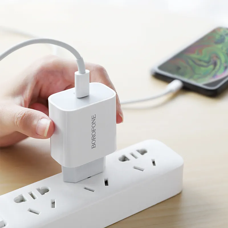 Мережевий зарядний пристрій Borofone BA38A Plus PD20W — фото 6